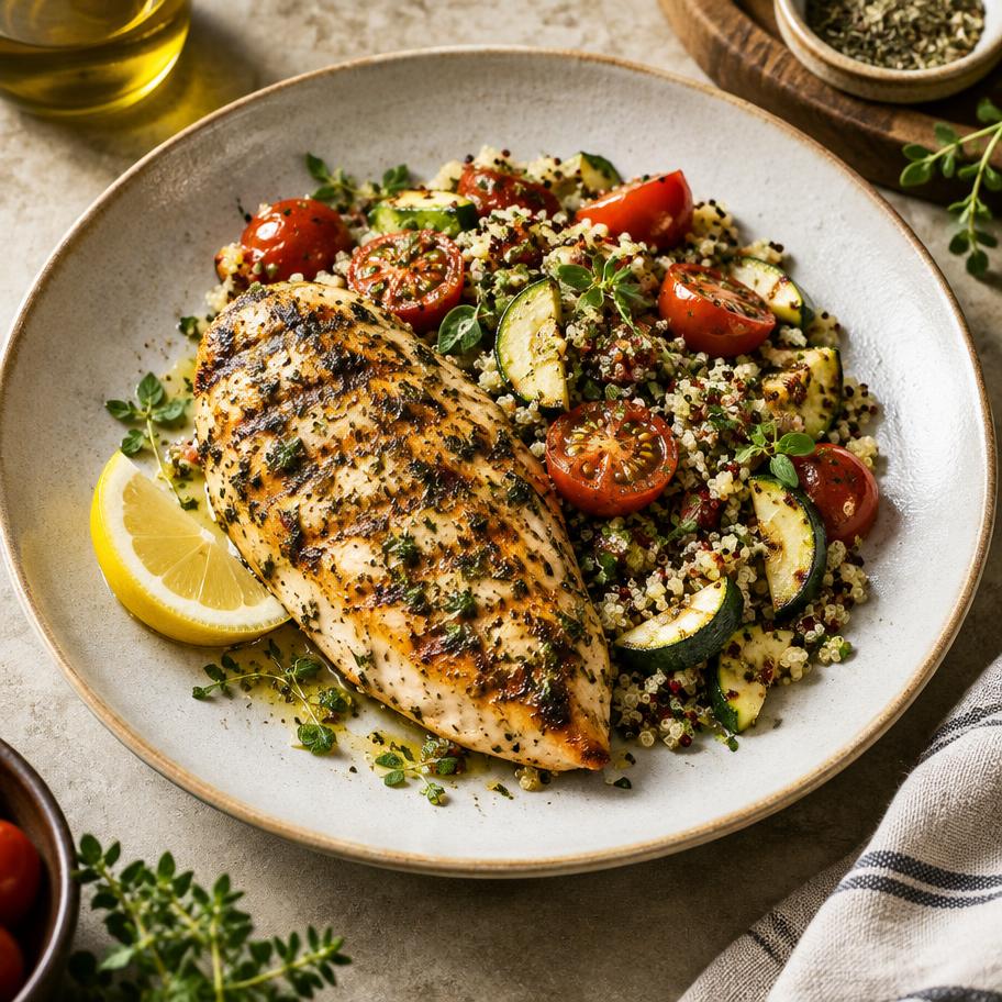 Herb chicken & quinoa